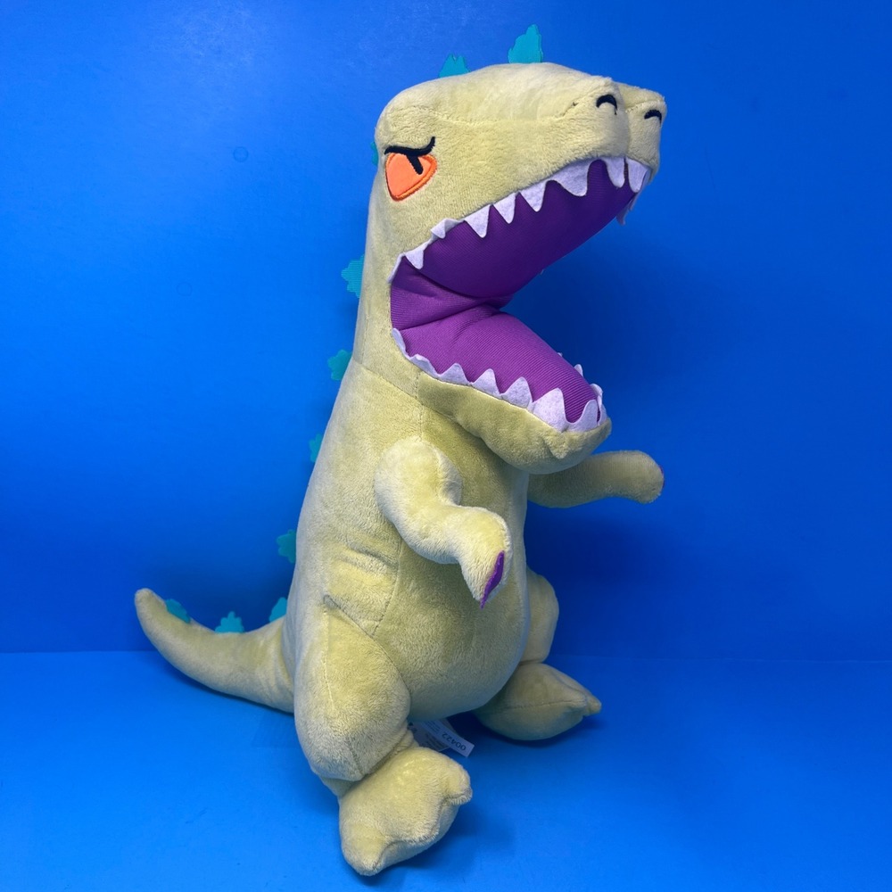 Nickelodeon Rugrats Reptar Pillow Buddy Plush Neon Green Dinosaur 17in